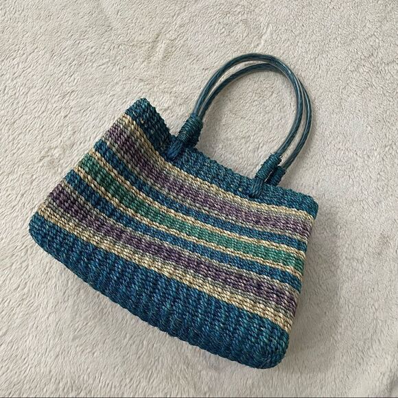 𝅺summer Tompkins Colorful Straw Bag - Picture 6 of 13